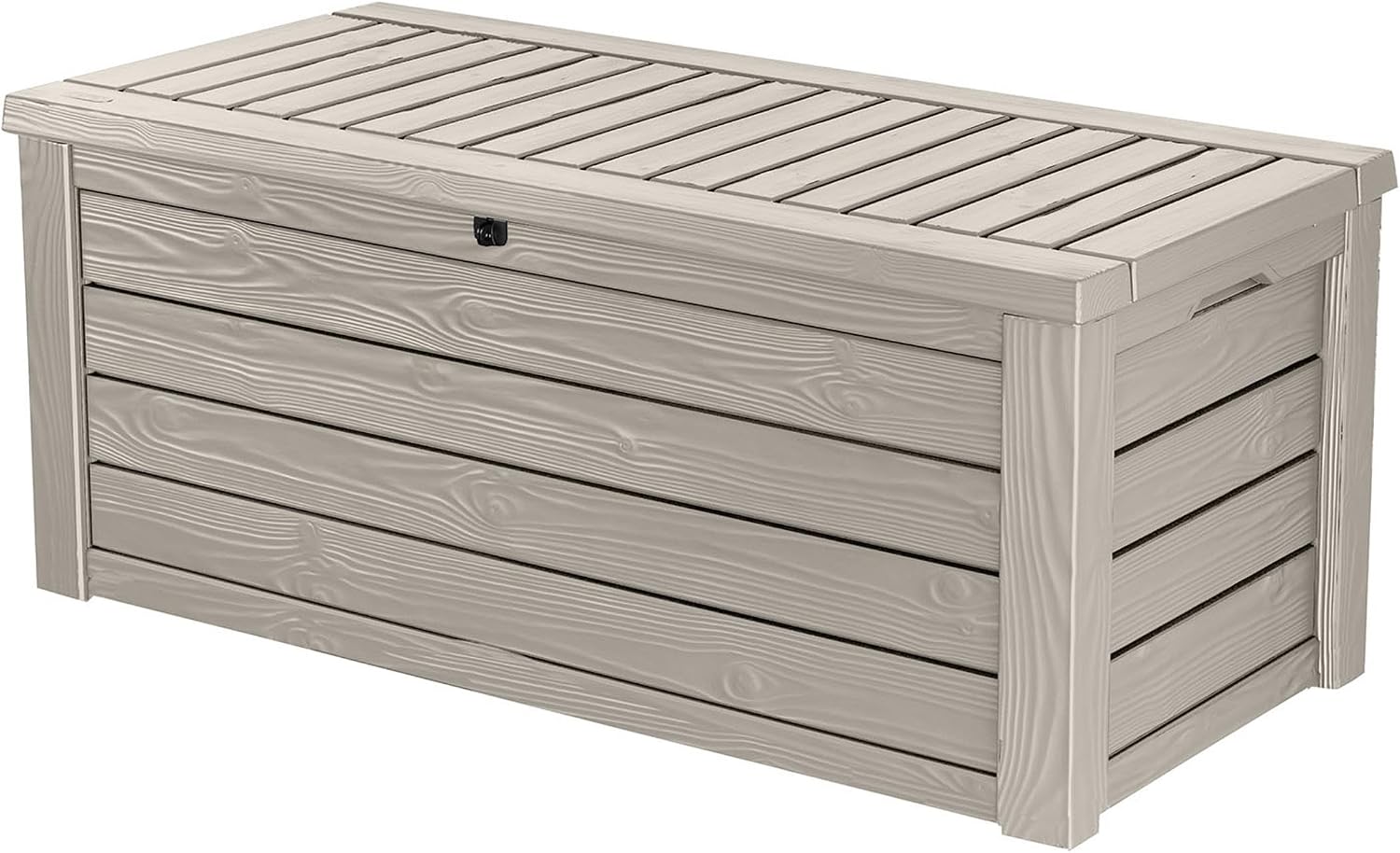 Westwood 150 Gal Outdoor Storage Box for Patio and Pool Accessories | Brown, Resin, Large, Weatherproof, Lockable, Hydraulic Pistons, Easy Assembly, Organization, Patio Cushions Storage