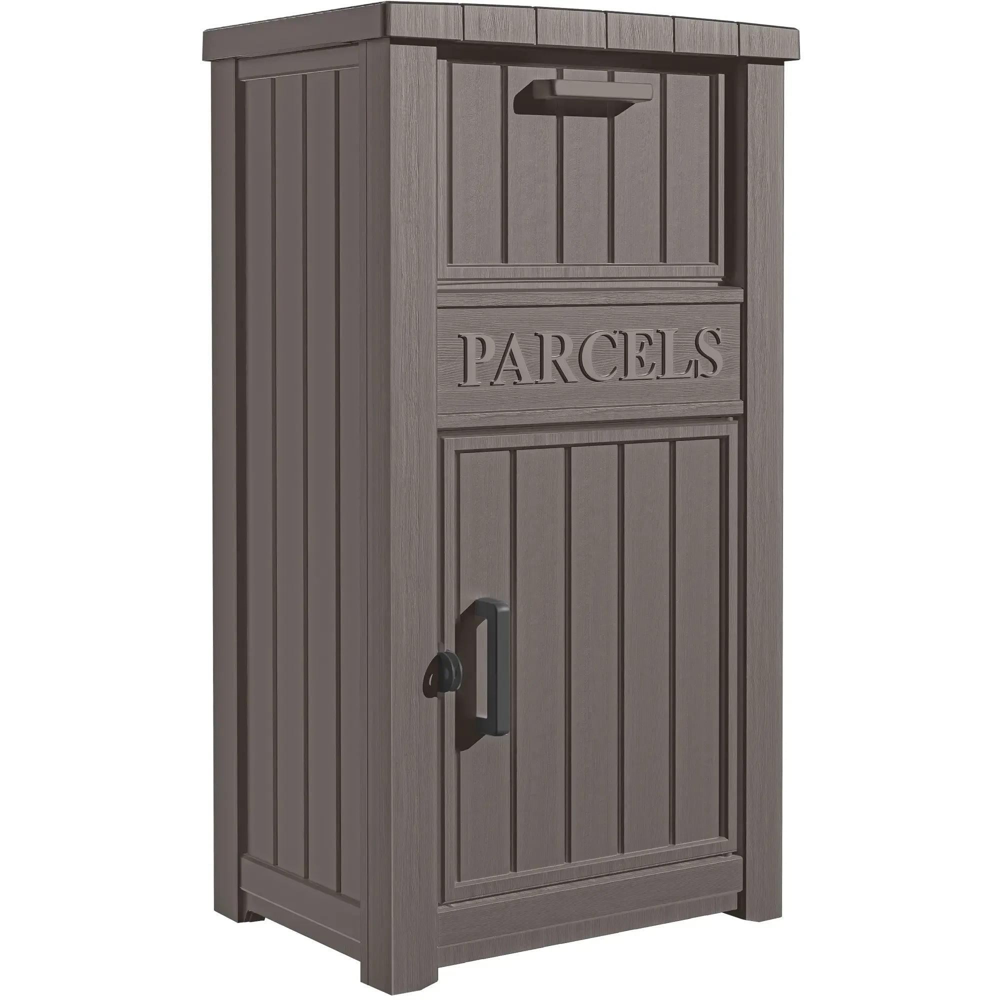 Lockable Secure Porch Delivery Box with Storage Compartment, Anti-theft and Waterproof Design, an Outdoor Storage Solution for Express Parcels and Takeout Delivery,Christmas gift